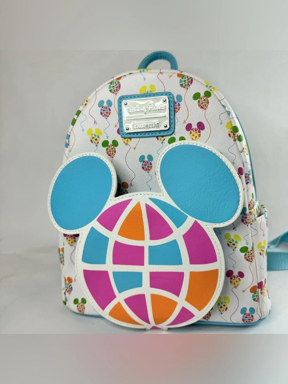 Disney Parks Epcot Loungefly Mini Backpack Mickey Mouse Balloons Vault 50th